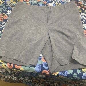 Gray Elastic Waist Pants